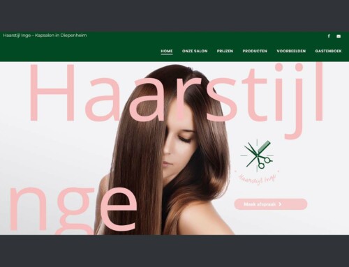 Website Haarstijl Inge